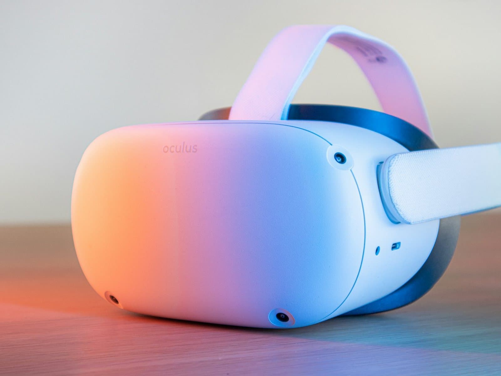 A VR headset, for viewing a tour.